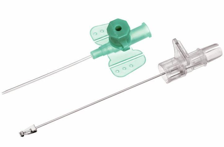 Канюля внутрішньовенна з ін'єкційним портом Vasofix® Safety PUR G 18 x 1 3/4", 1,3 х 45 мм, зелена